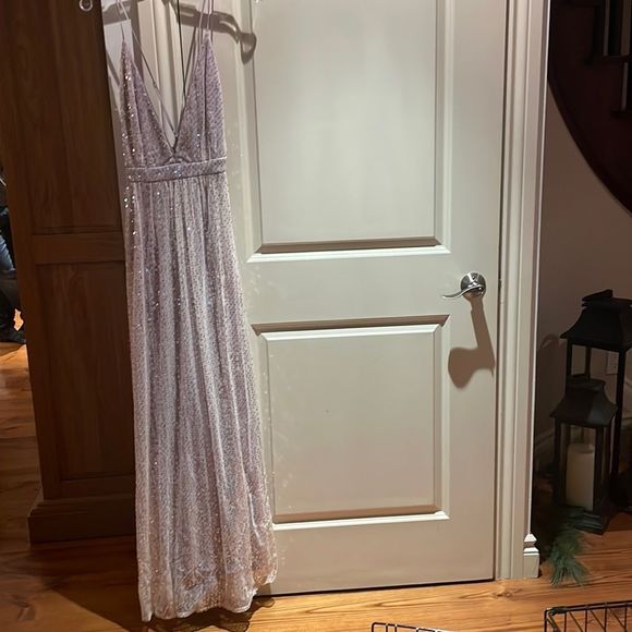 Chelsea lilac sequin maxi dress NWT from honey medium - Picture 2 of 9